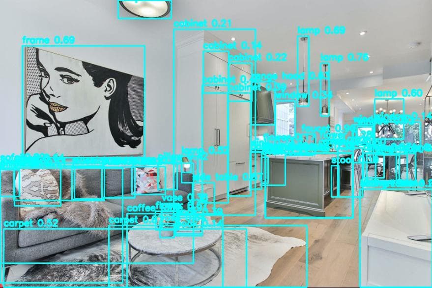 Live detection running on the robot